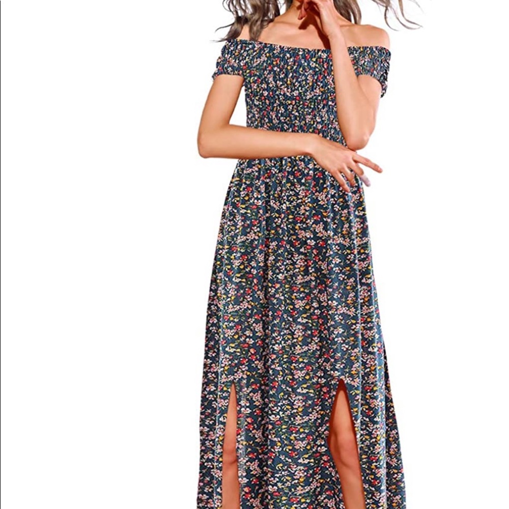 Boho maxi dress floral
